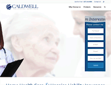 Tablet Screenshot of caldwellinsurance.com